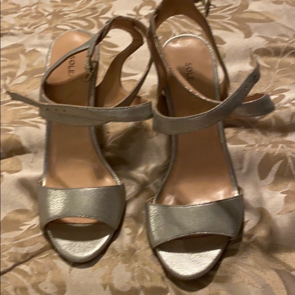 Sole Society Silver Heels